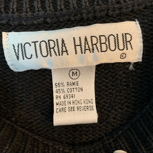 Vintage Victoria Habour Beaded Tassel Sweater M - Picture 5 of 5